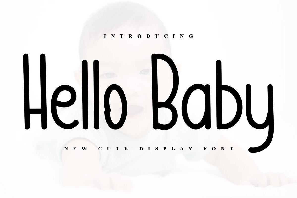 Schriftart Hello Baby