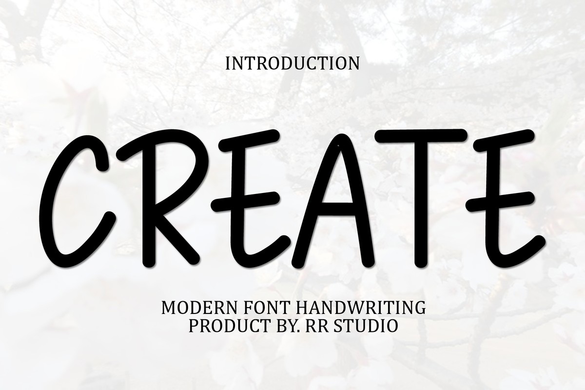 Schriftart Create