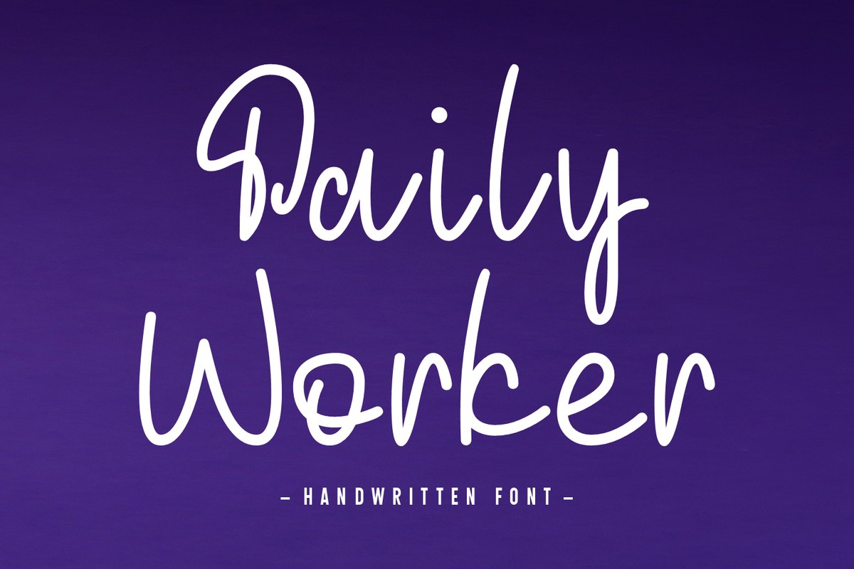 Schriftart Daily Worker