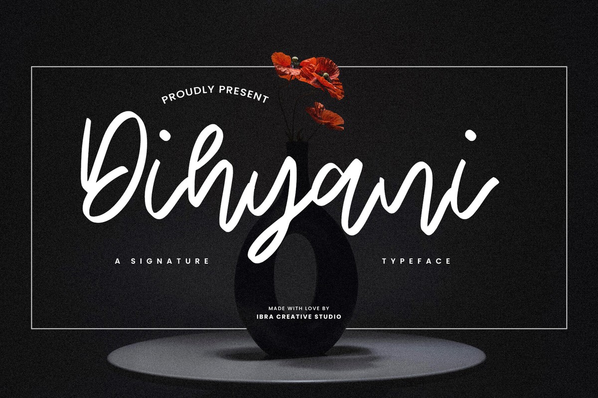 Schriftart Dihyani