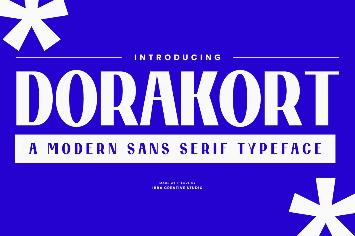 Schriftart Dorakort