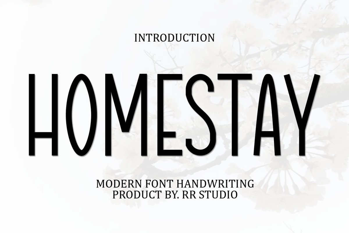 Schriftart Homestay