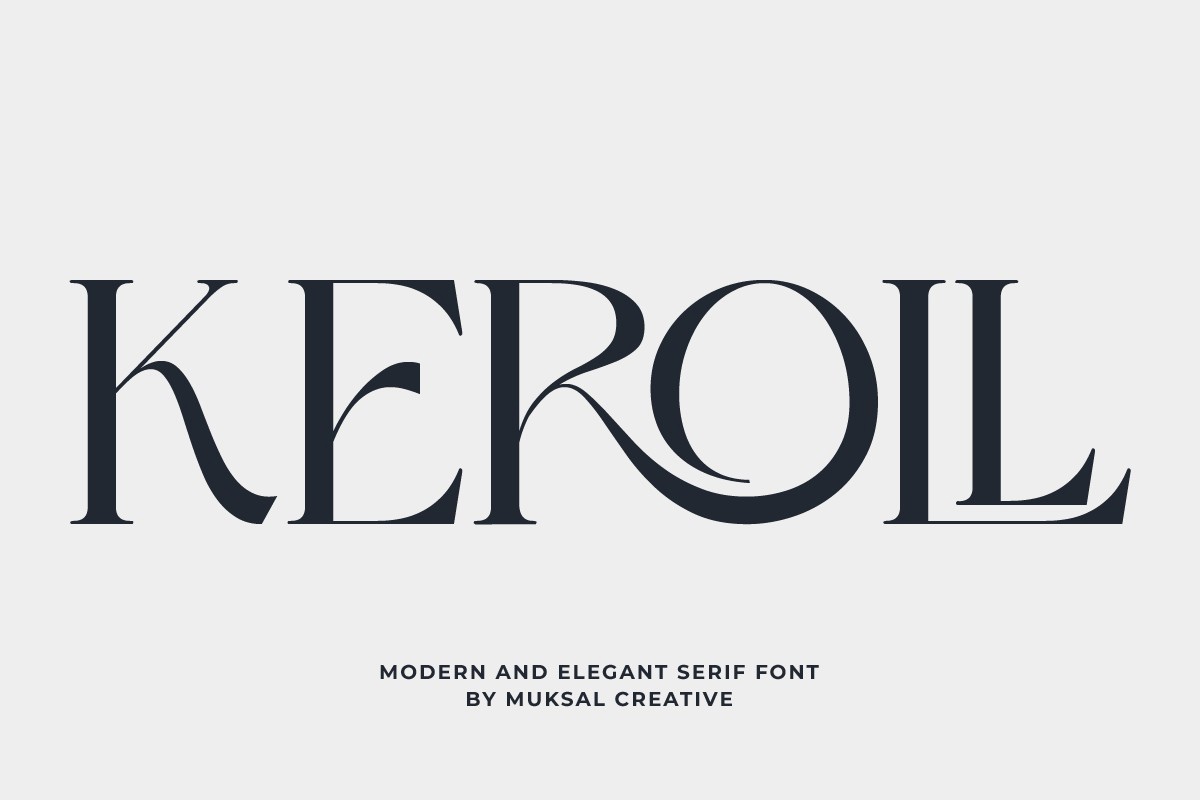 Schriftart Keroll