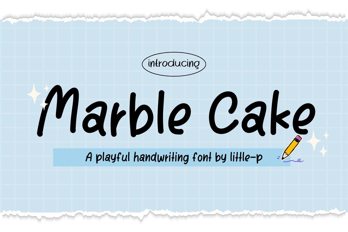 Schriftart Marble Cake