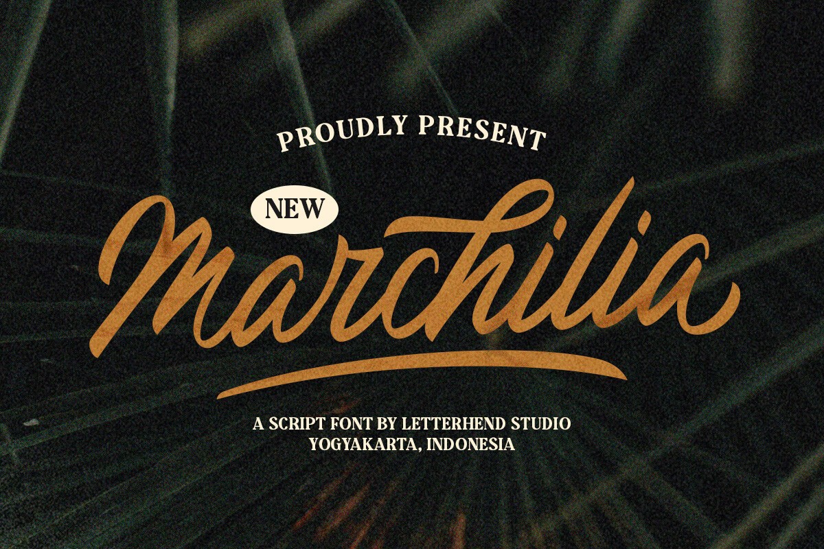 Schriftart The Marchilia