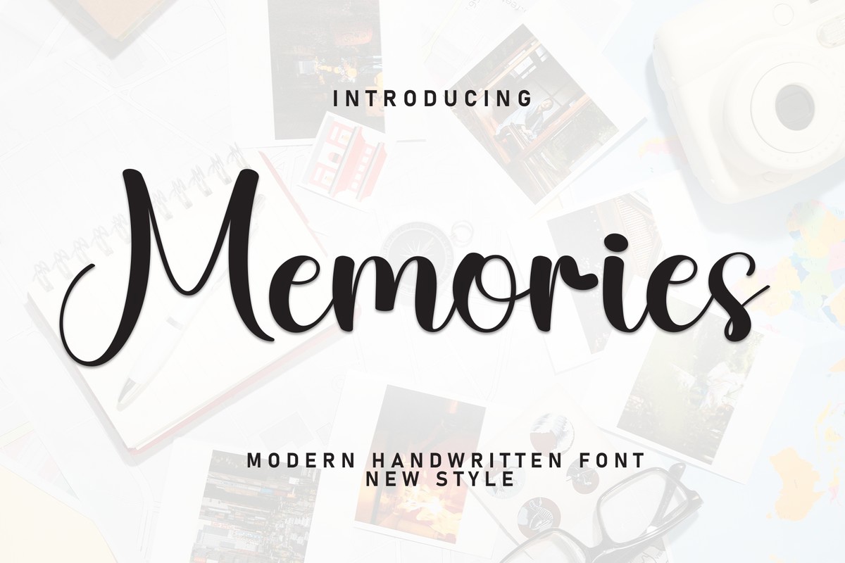 Schriftart Memories