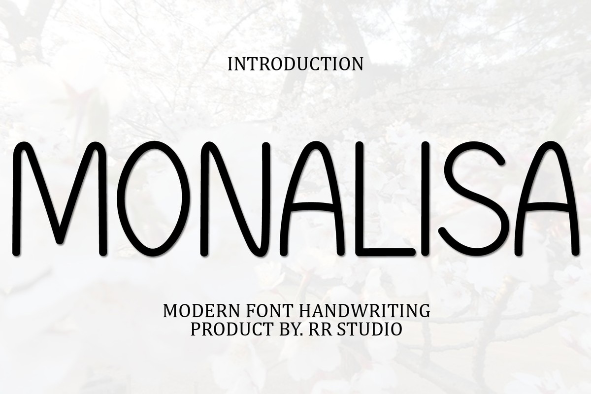 Schriftart Monalisa