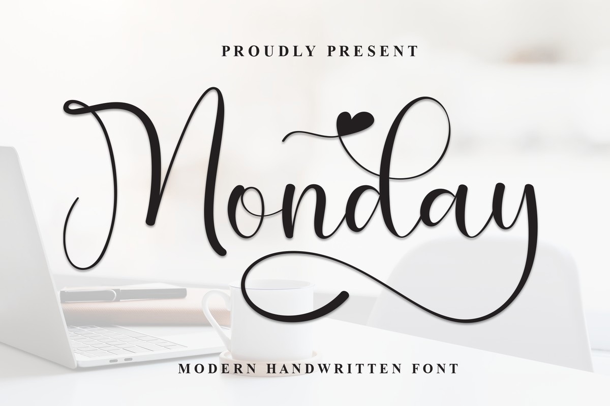 Schriftart Monday