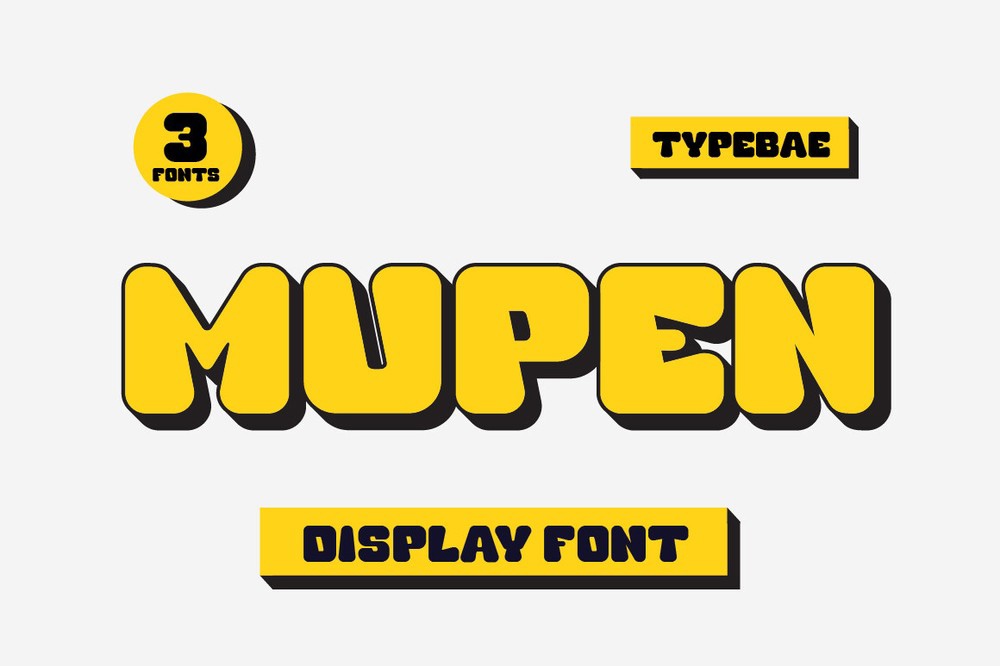 Schriftart Mupen