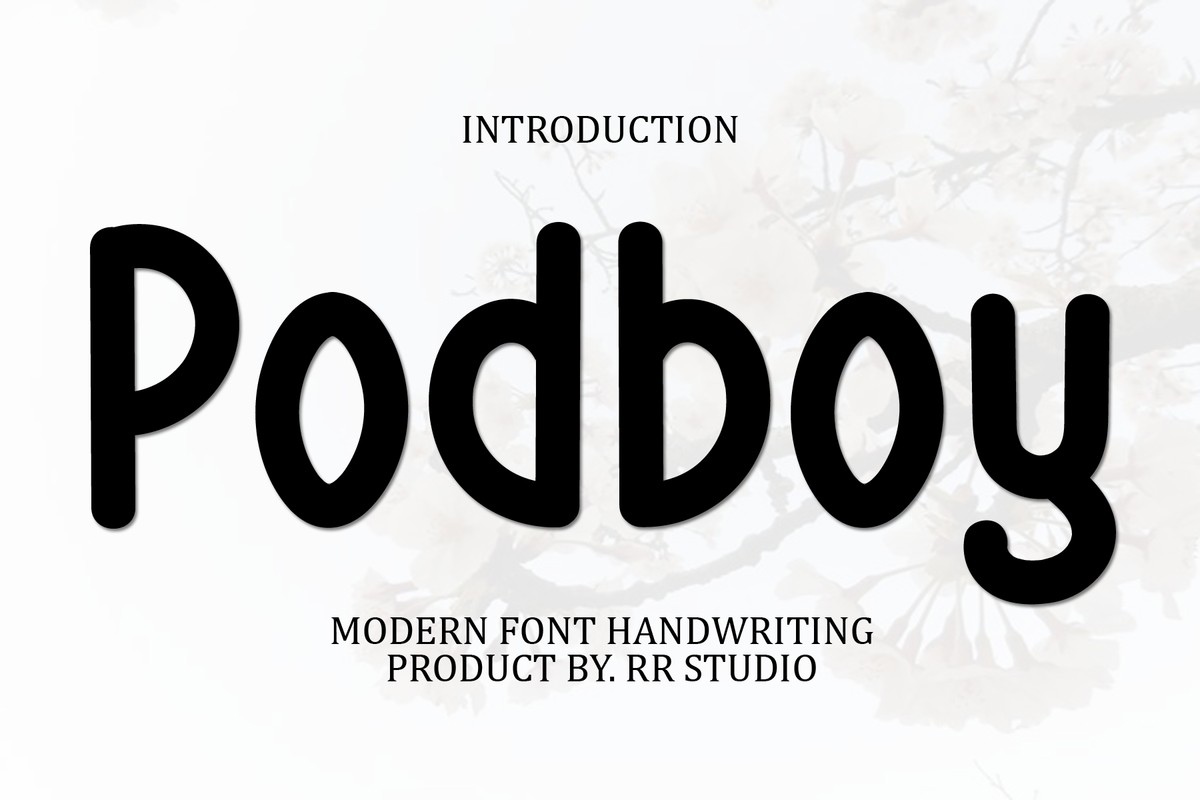 Schriftart Podboy