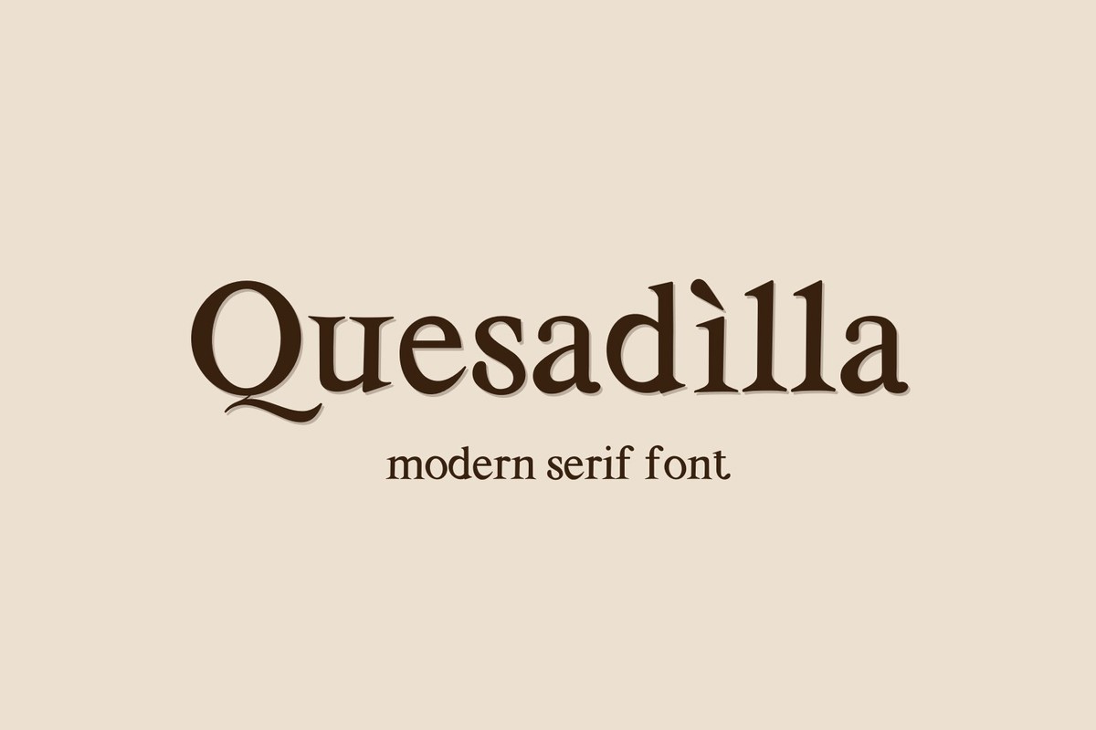 Schriftart Quesadilla