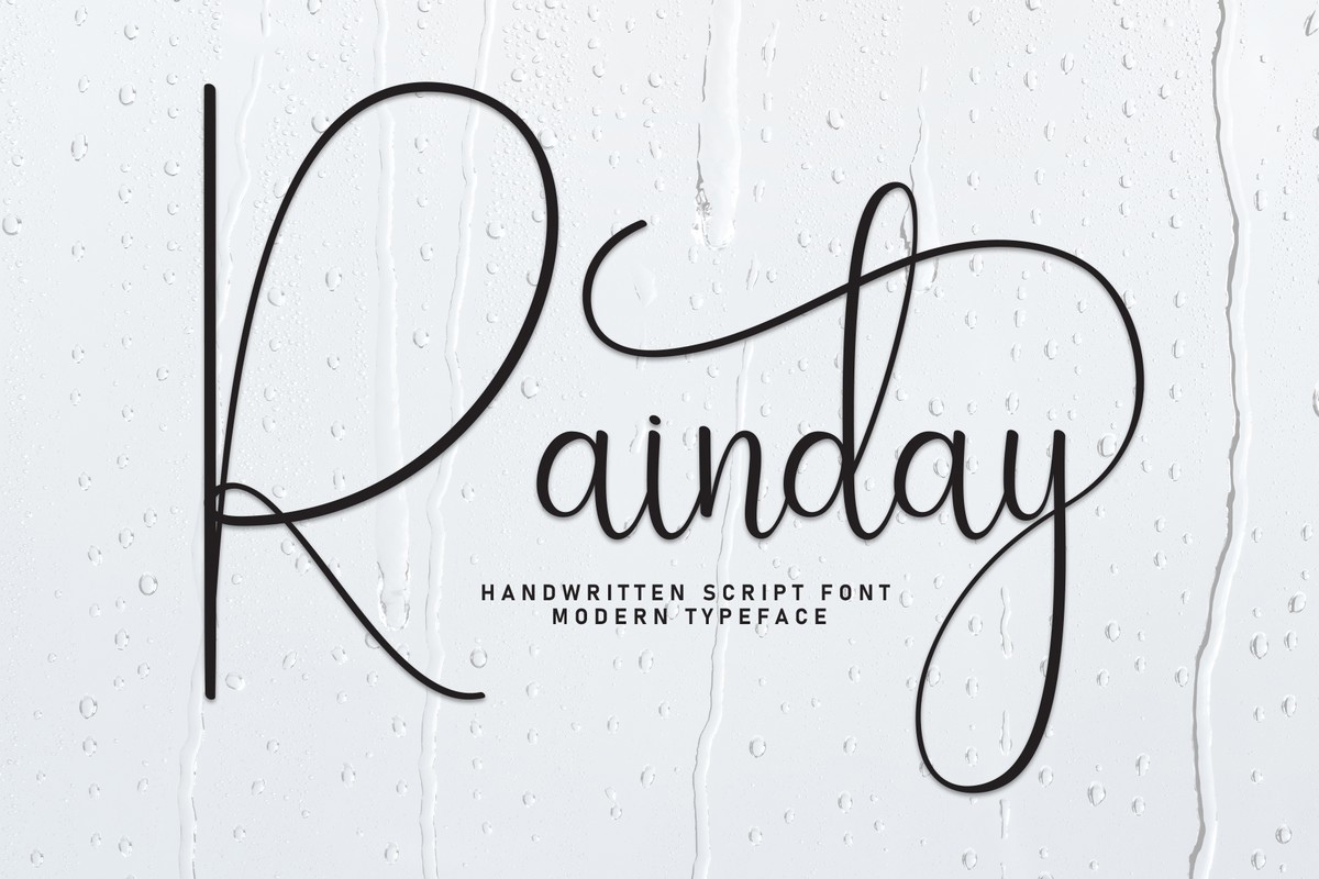 Schriftart Rainday