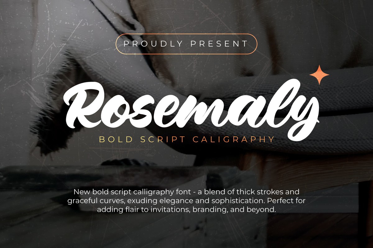 Schriftart Rosemaly