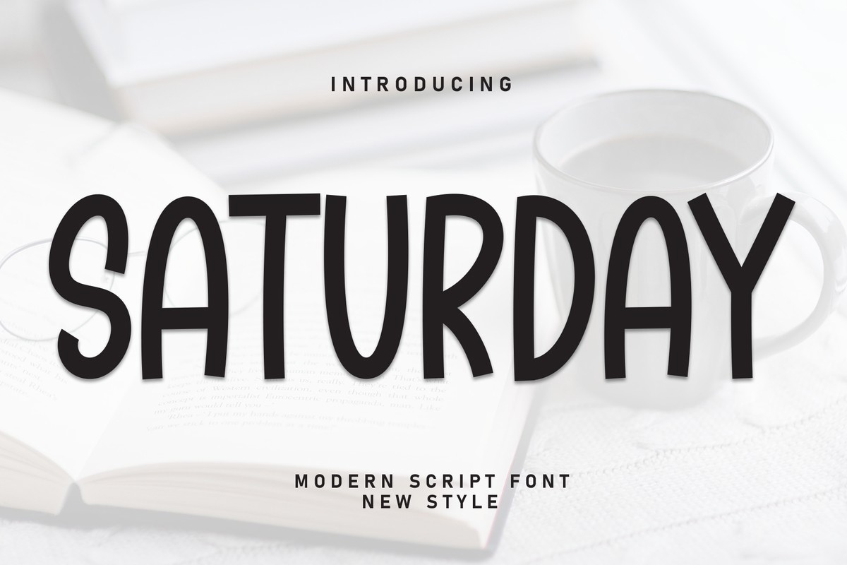 Schriftart Sаturday