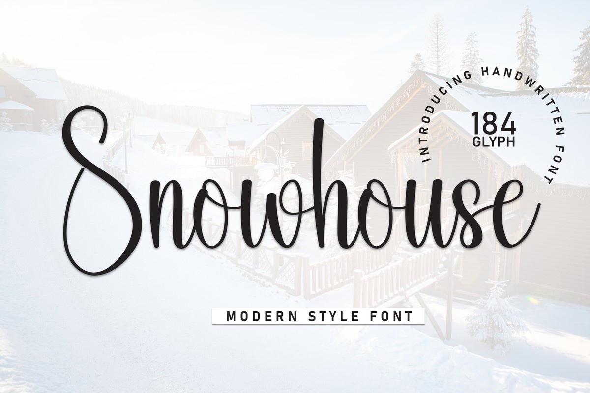 Schriftart Snowhouse