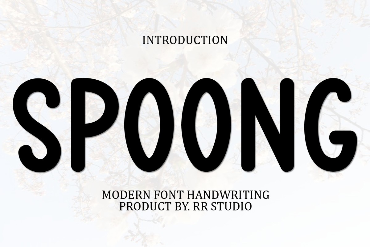 Schriftart Spoong