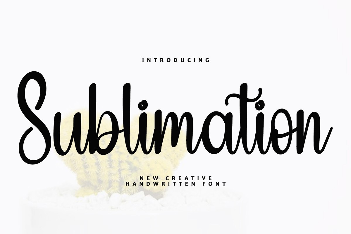 Schriftart Sublimаtion