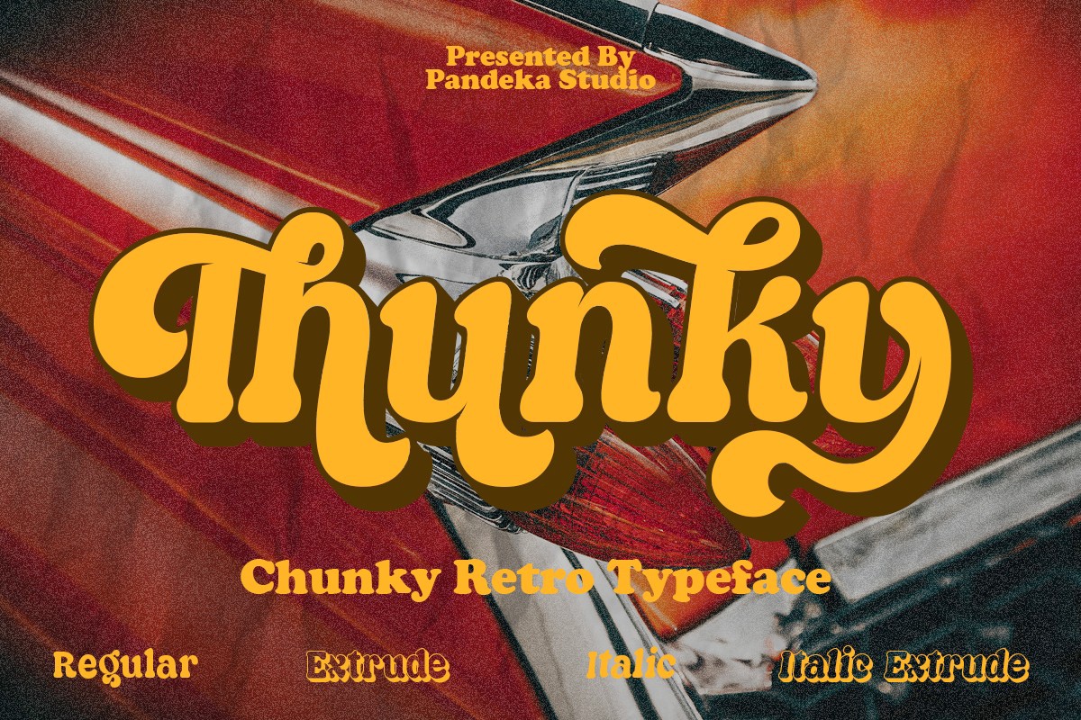 Schriftart Thunky