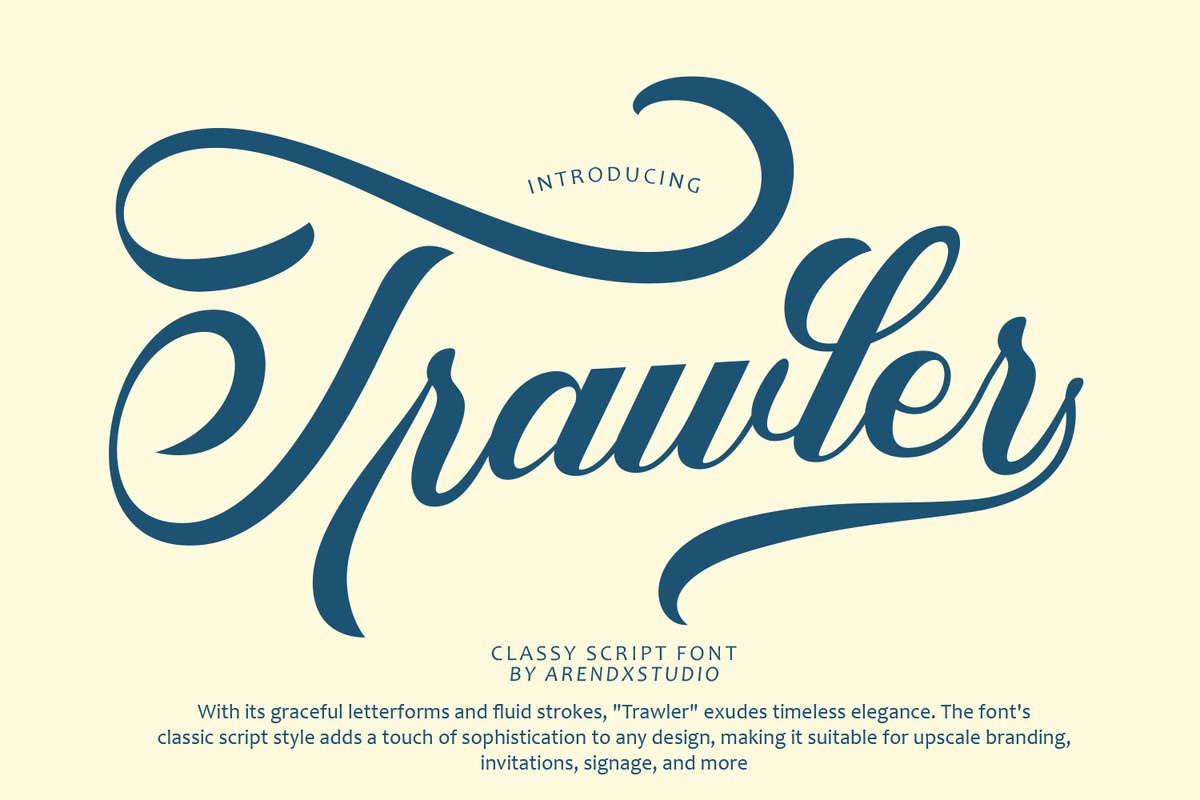 Schriftart Trawler