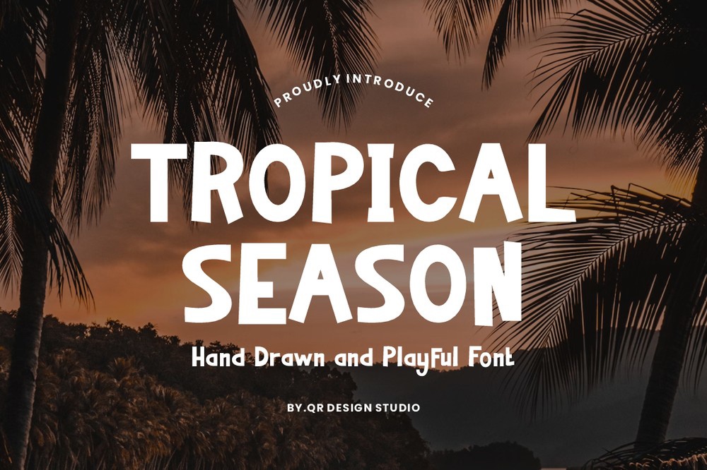 Schriftart Tropical Season