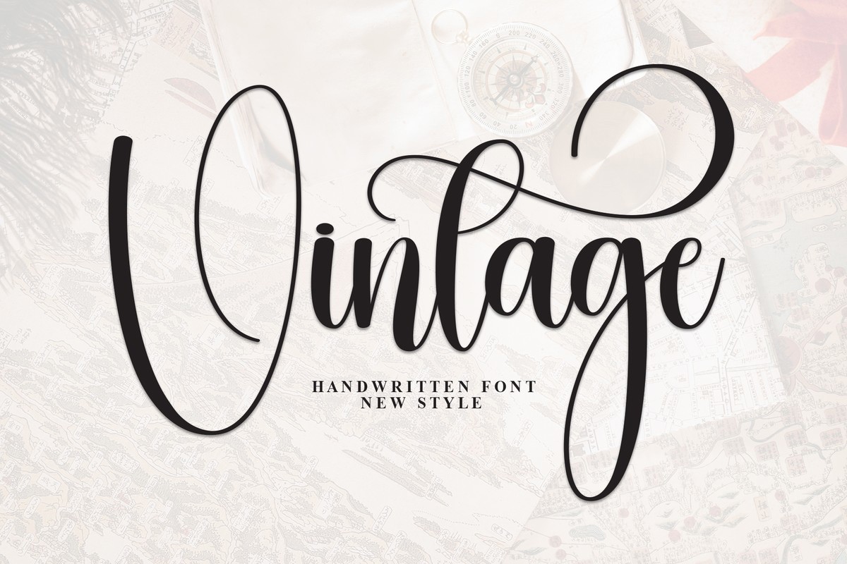 Schriftart Vintаge