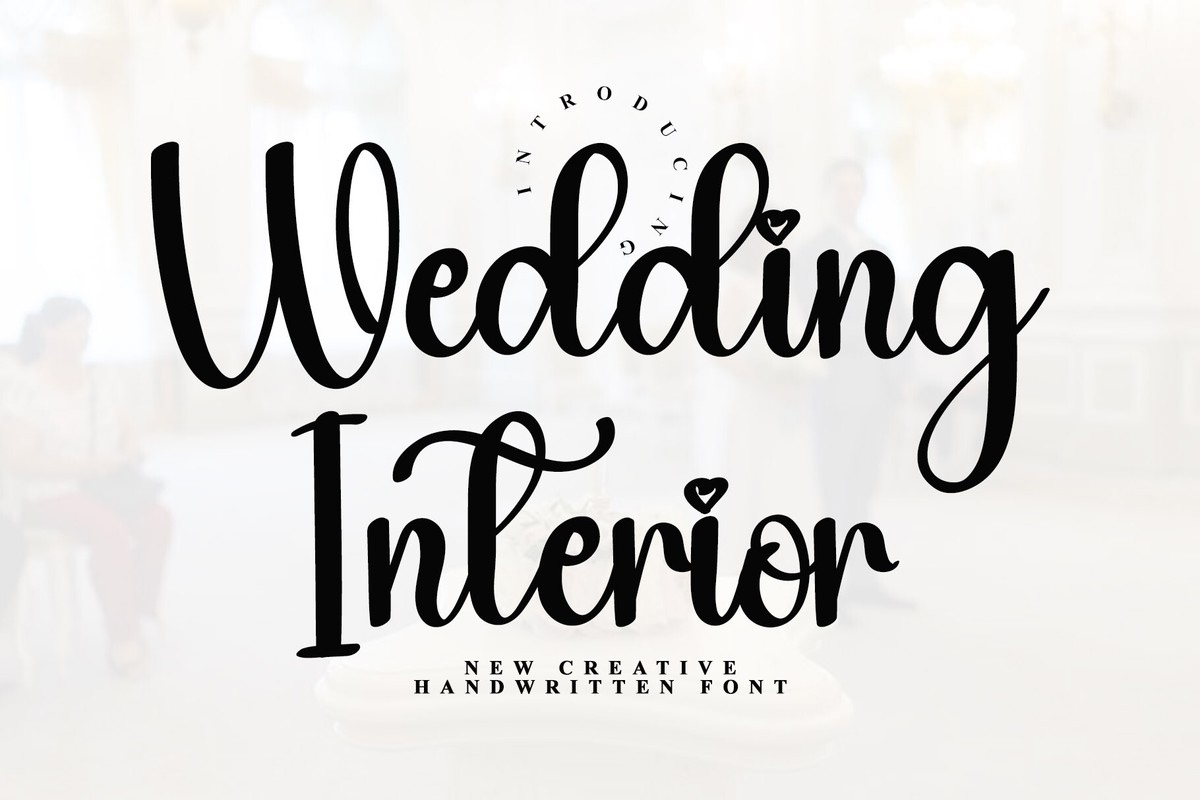 Schriftart Wedding Interior