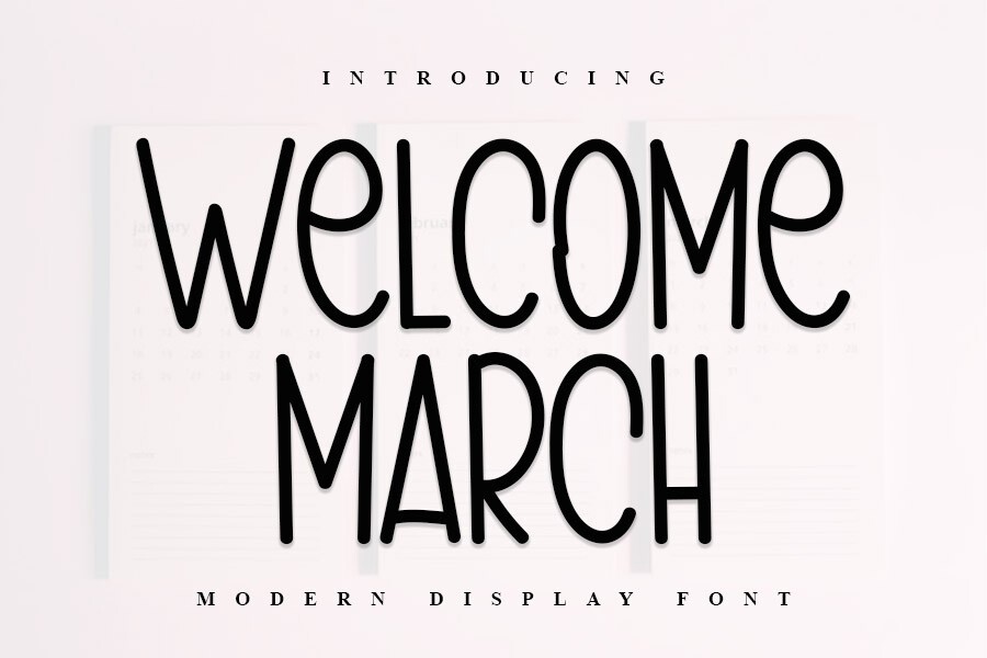 Schriftart Welcome March