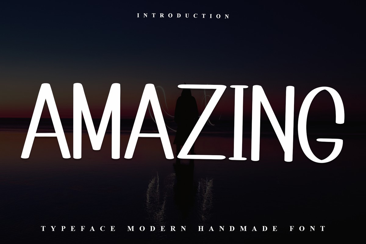 Schriftart Amazing