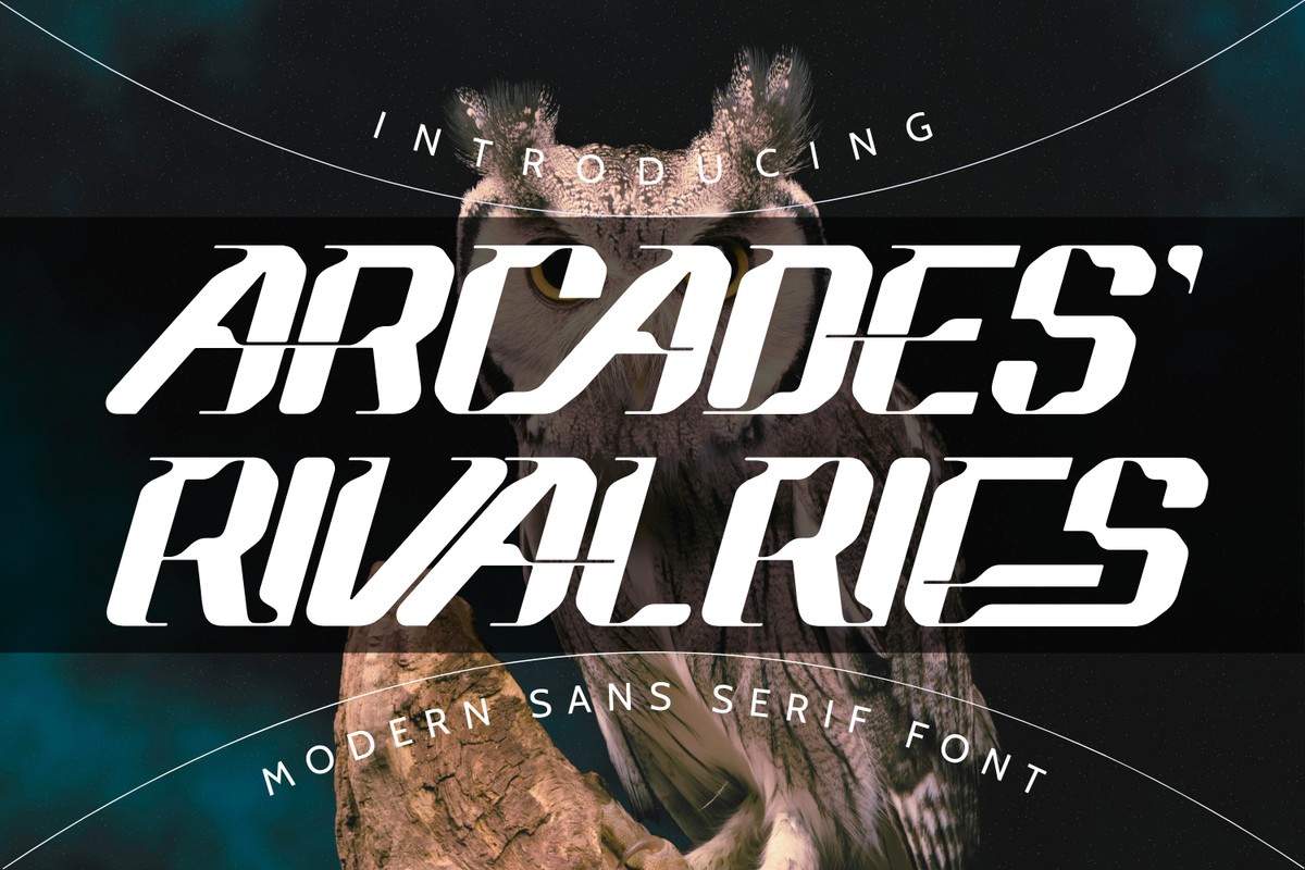 Schriftart Arcades Rivalries