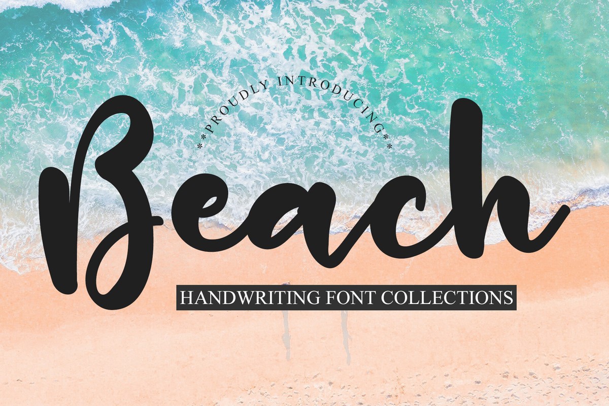 Schriftart Beach