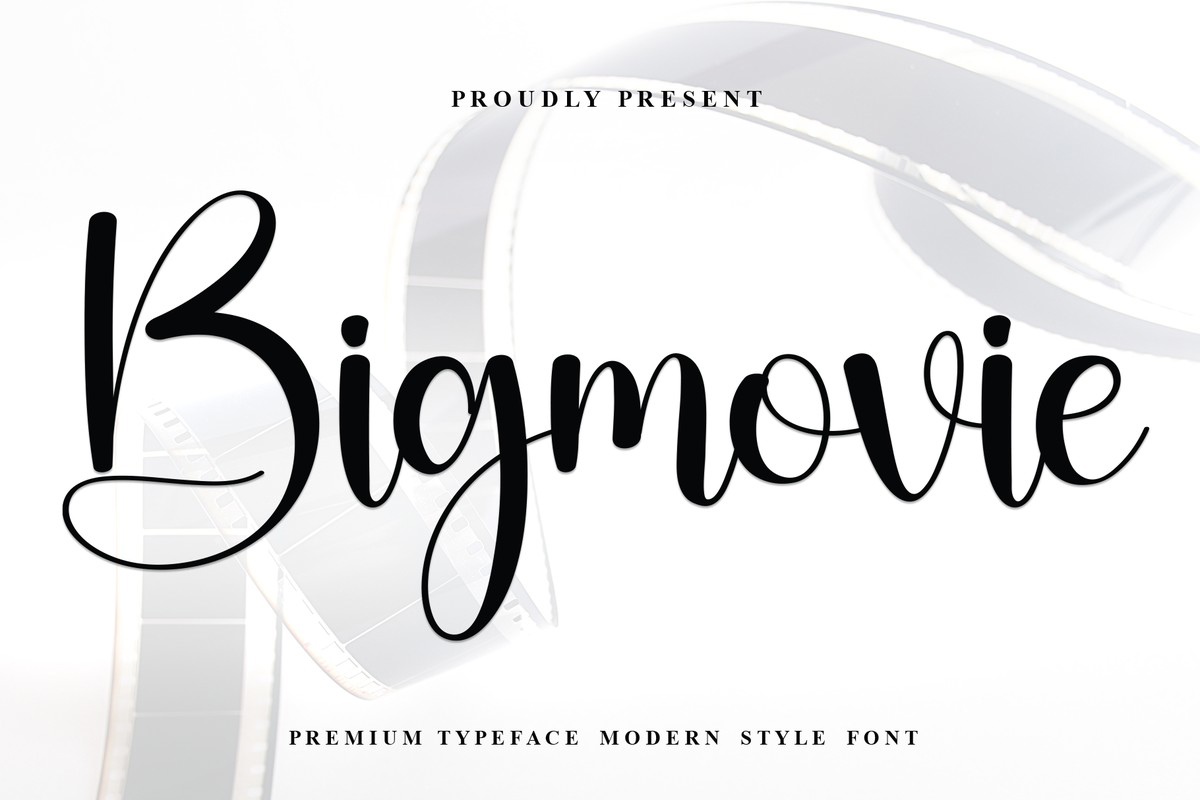 Schriftart Bigmovie