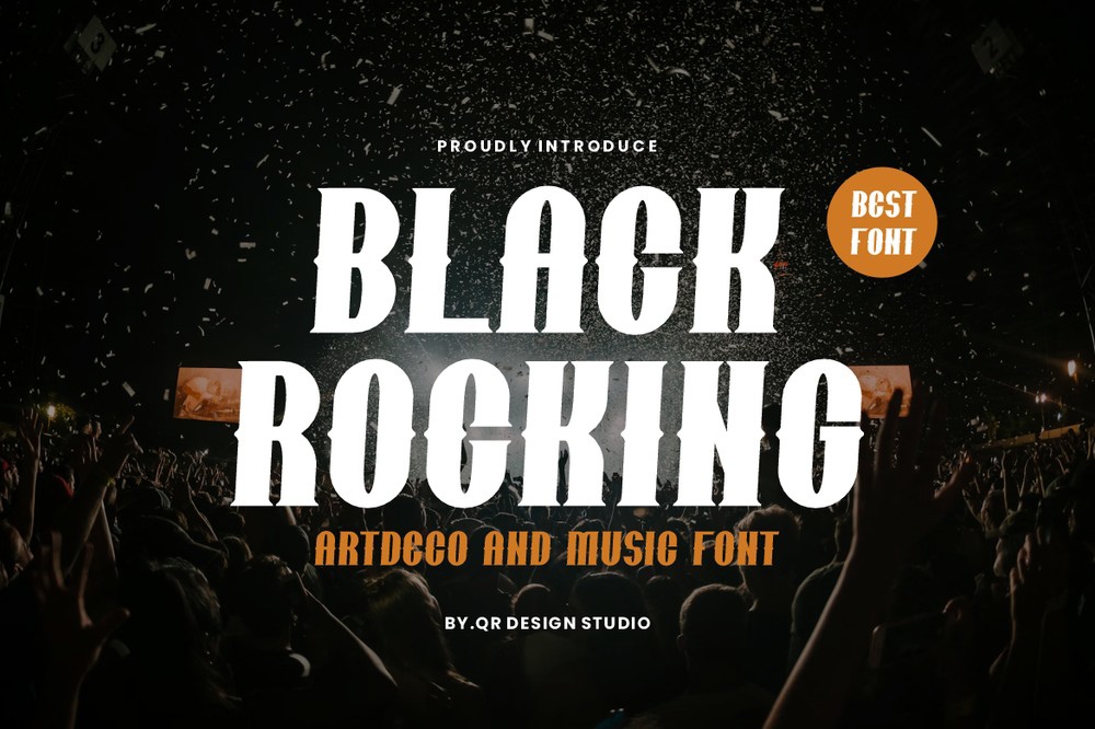 Schriftart Black Rocking