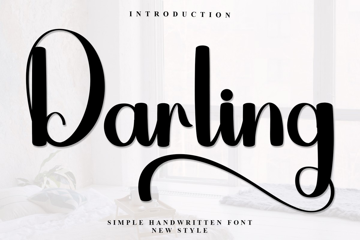 Schriftart Darling