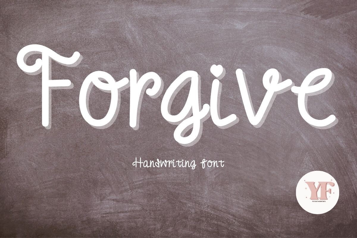 Schriftart Forgive