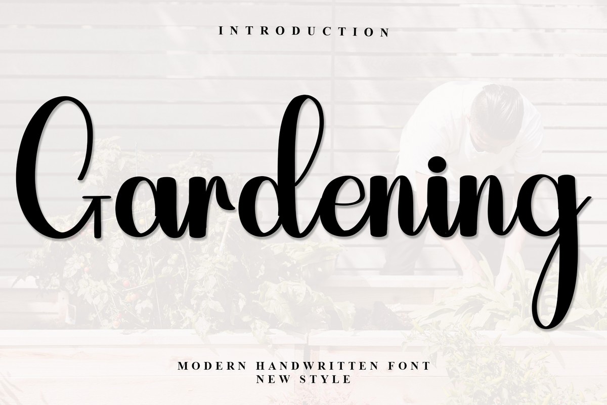 Schriftart Gardening