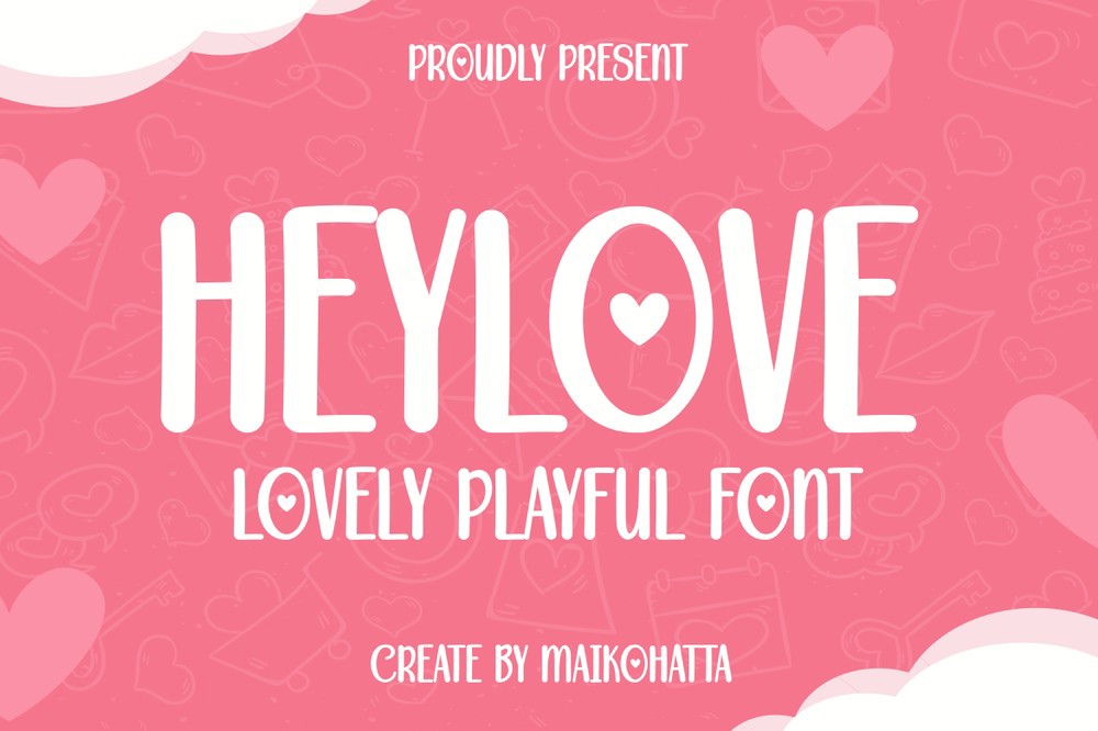 Schriftart Heylove