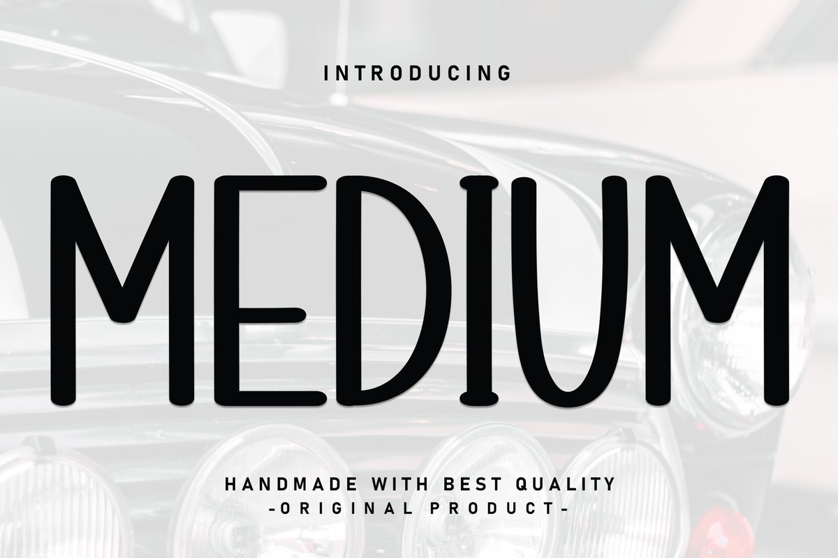 Schriftart Mеdium