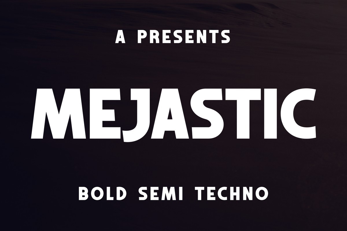 Schriftart Mejastic