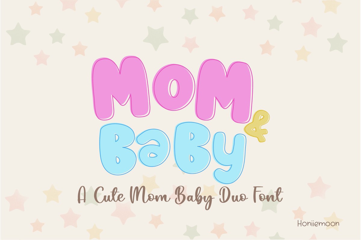 Schriftart Mom & Baby