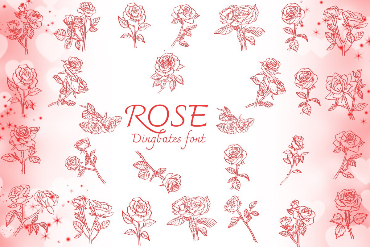 Schriftart Roses