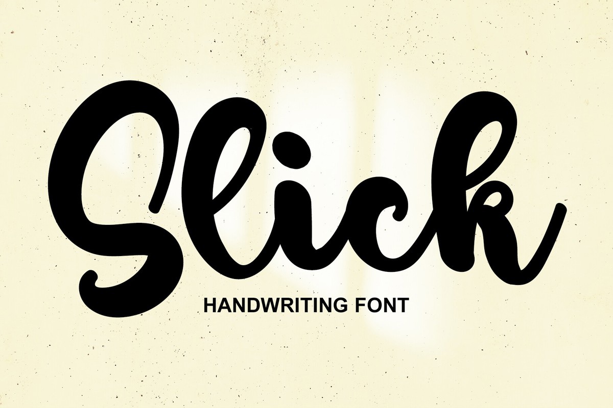 Schriftart Slick