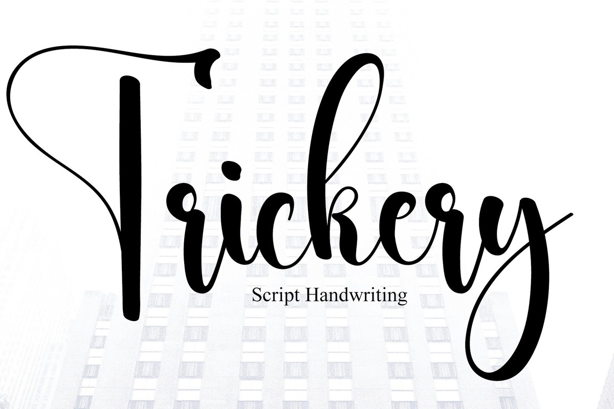 Schriftart Trickery