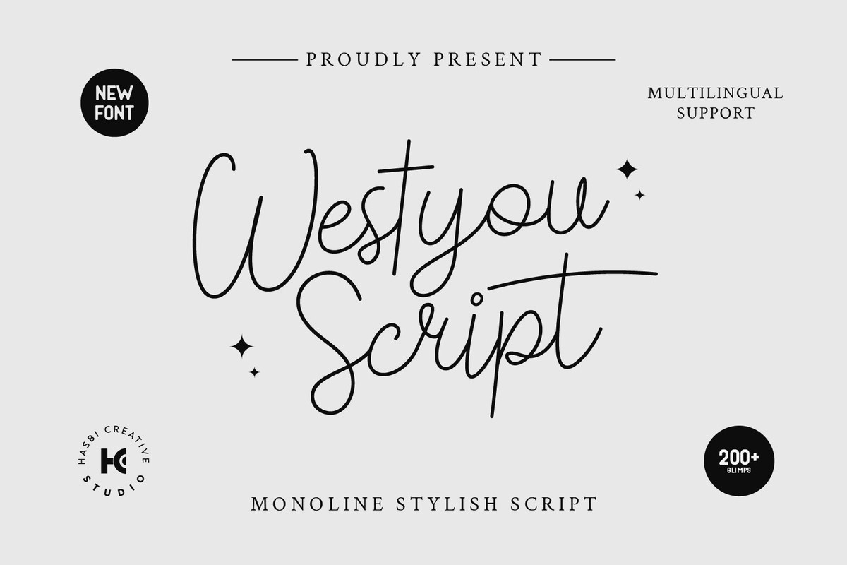 Schriftart Westyou