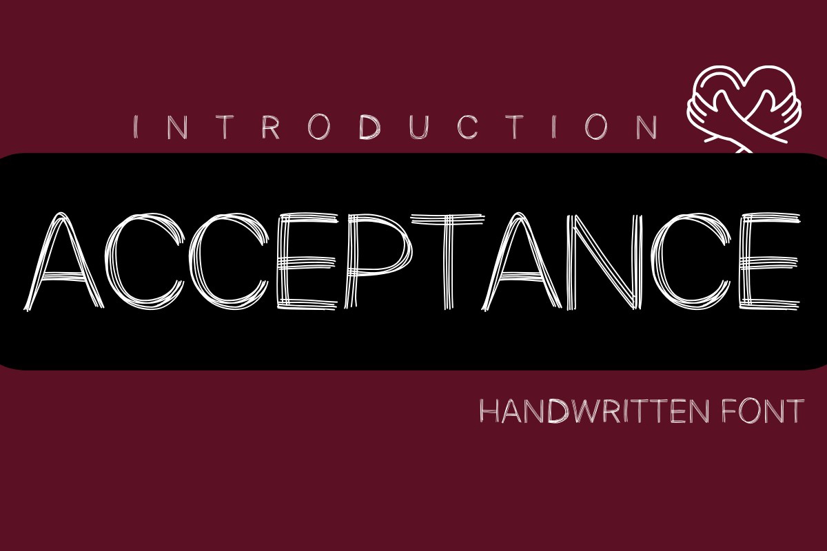 Schriftart Acceptance