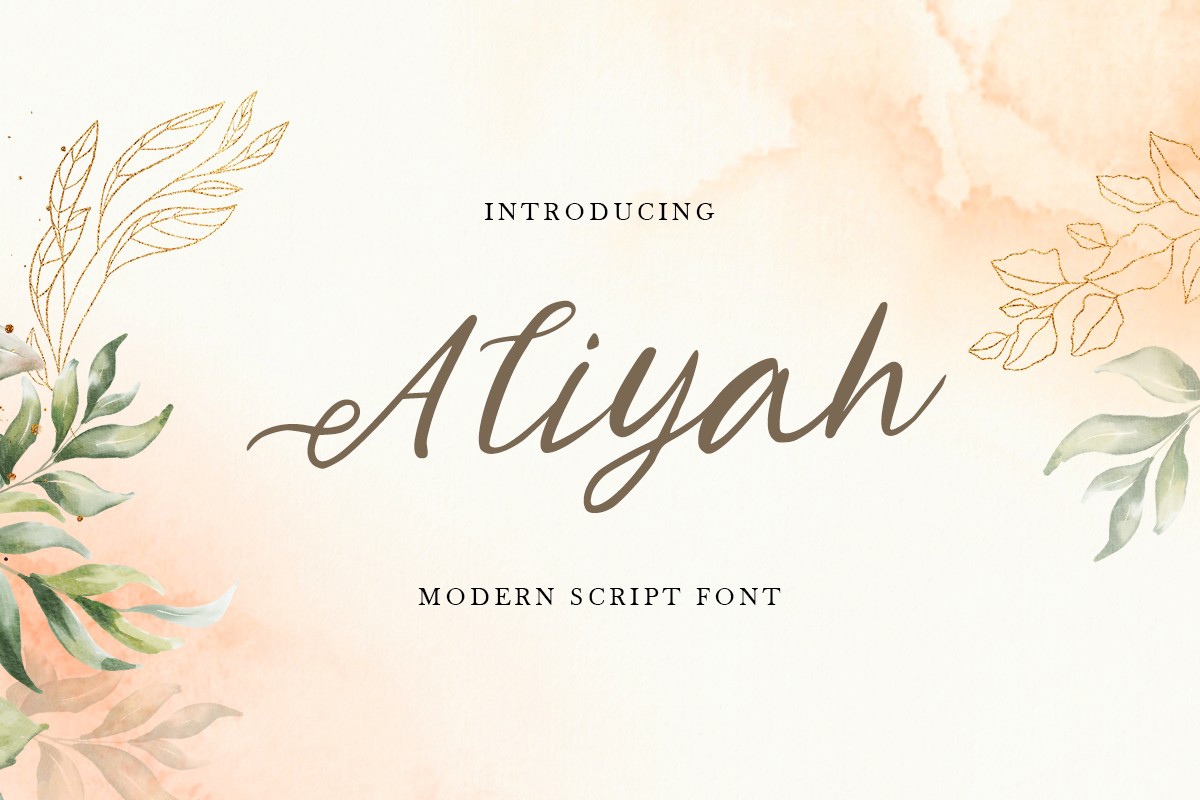 Schriftart Aliyah