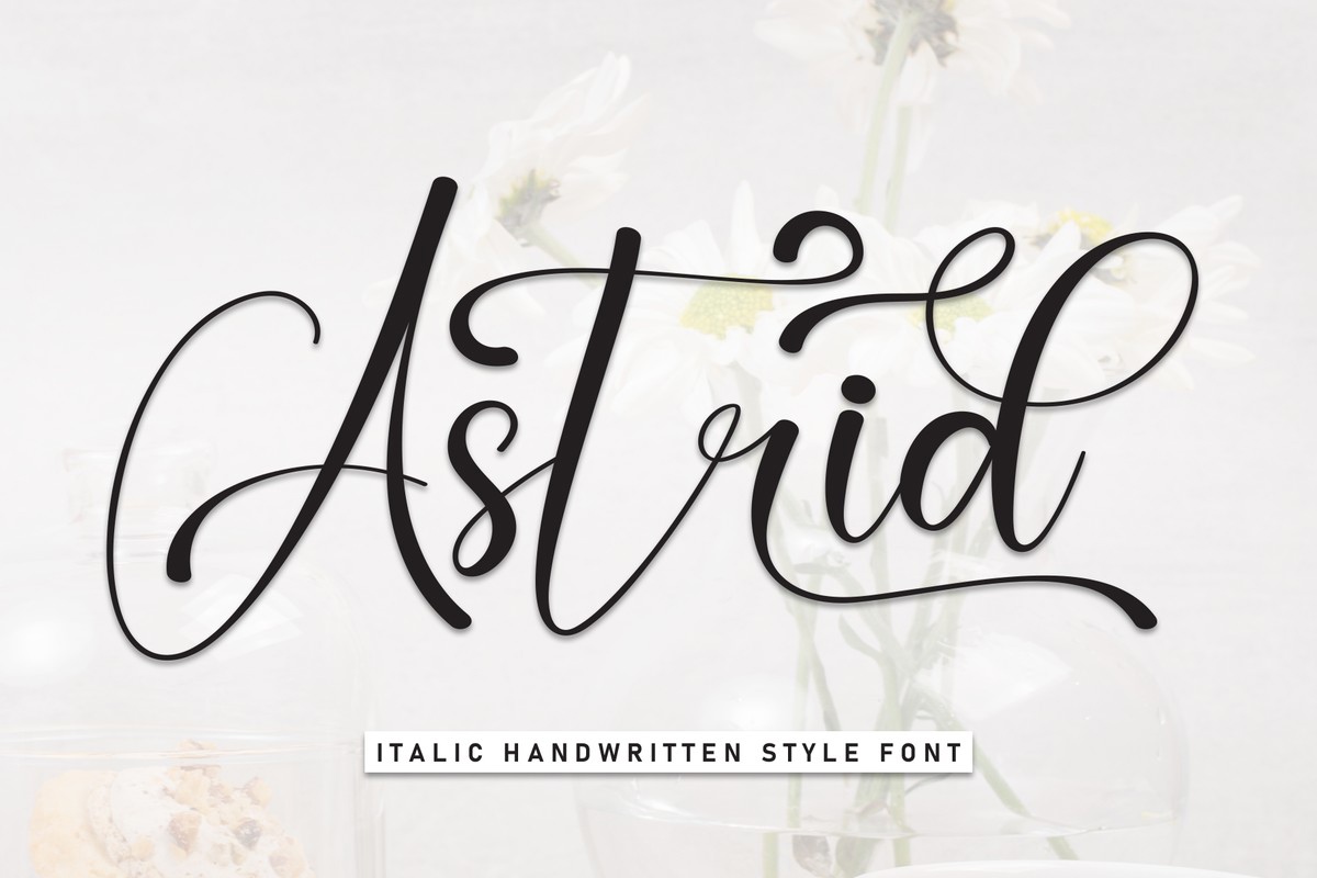 Schriftart Аstrid