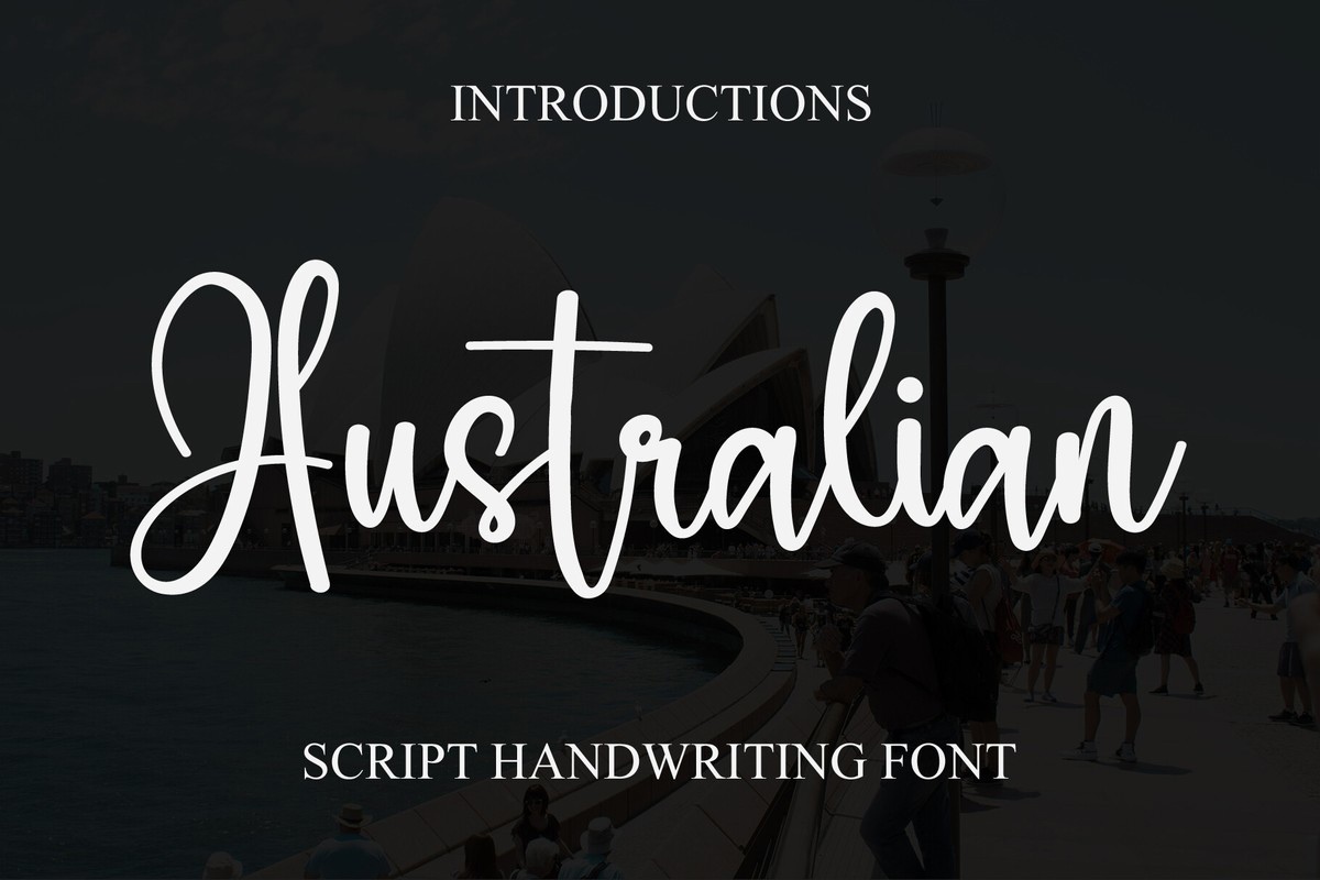 Schriftart Australian