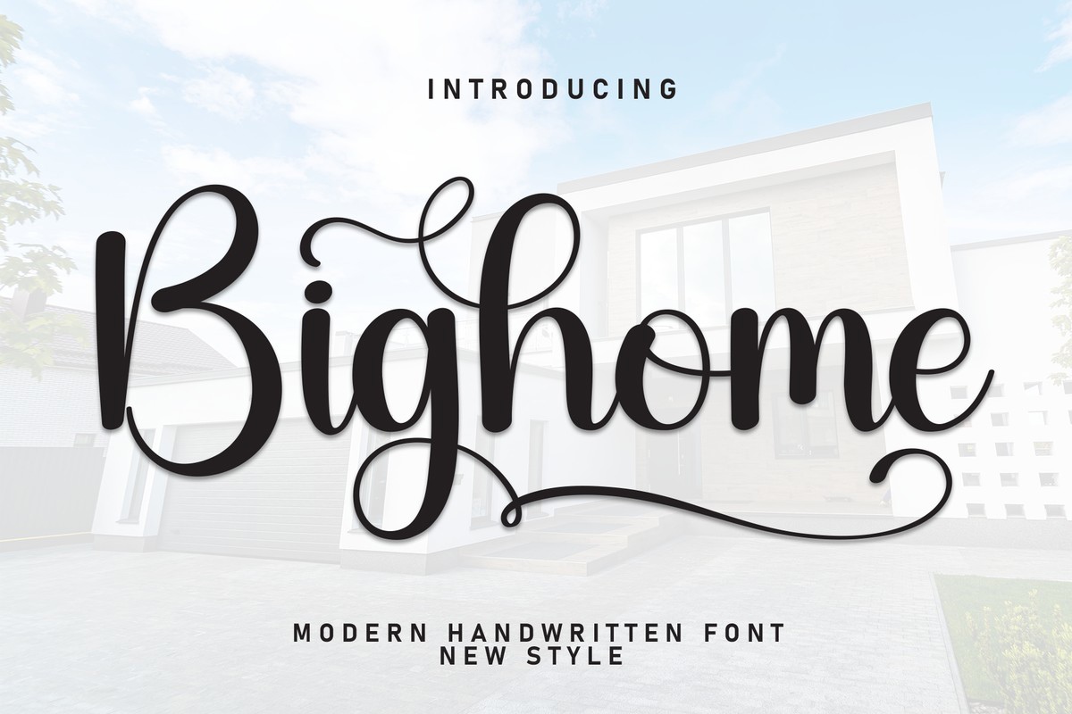 Schriftart Bighome