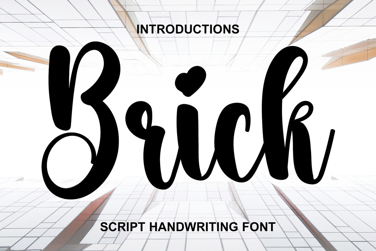 Schriftart Brick