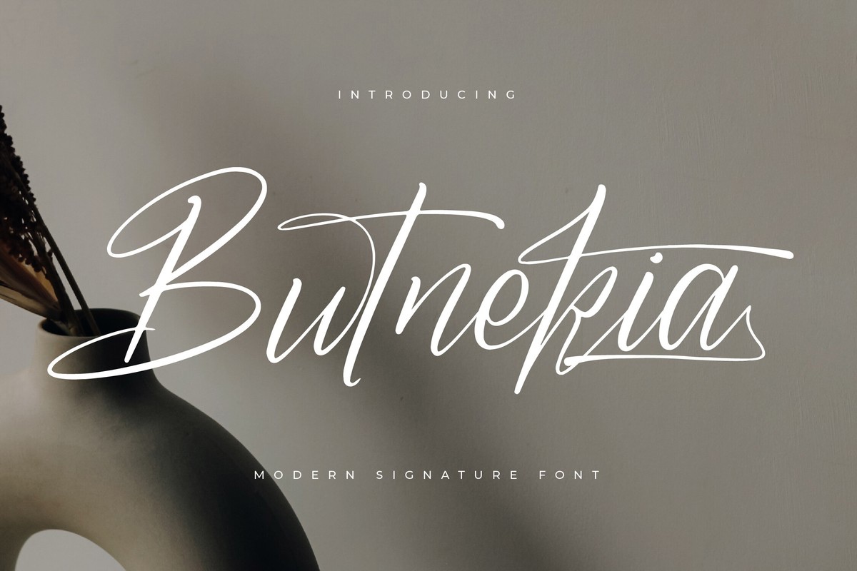 Schriftart Butnekia